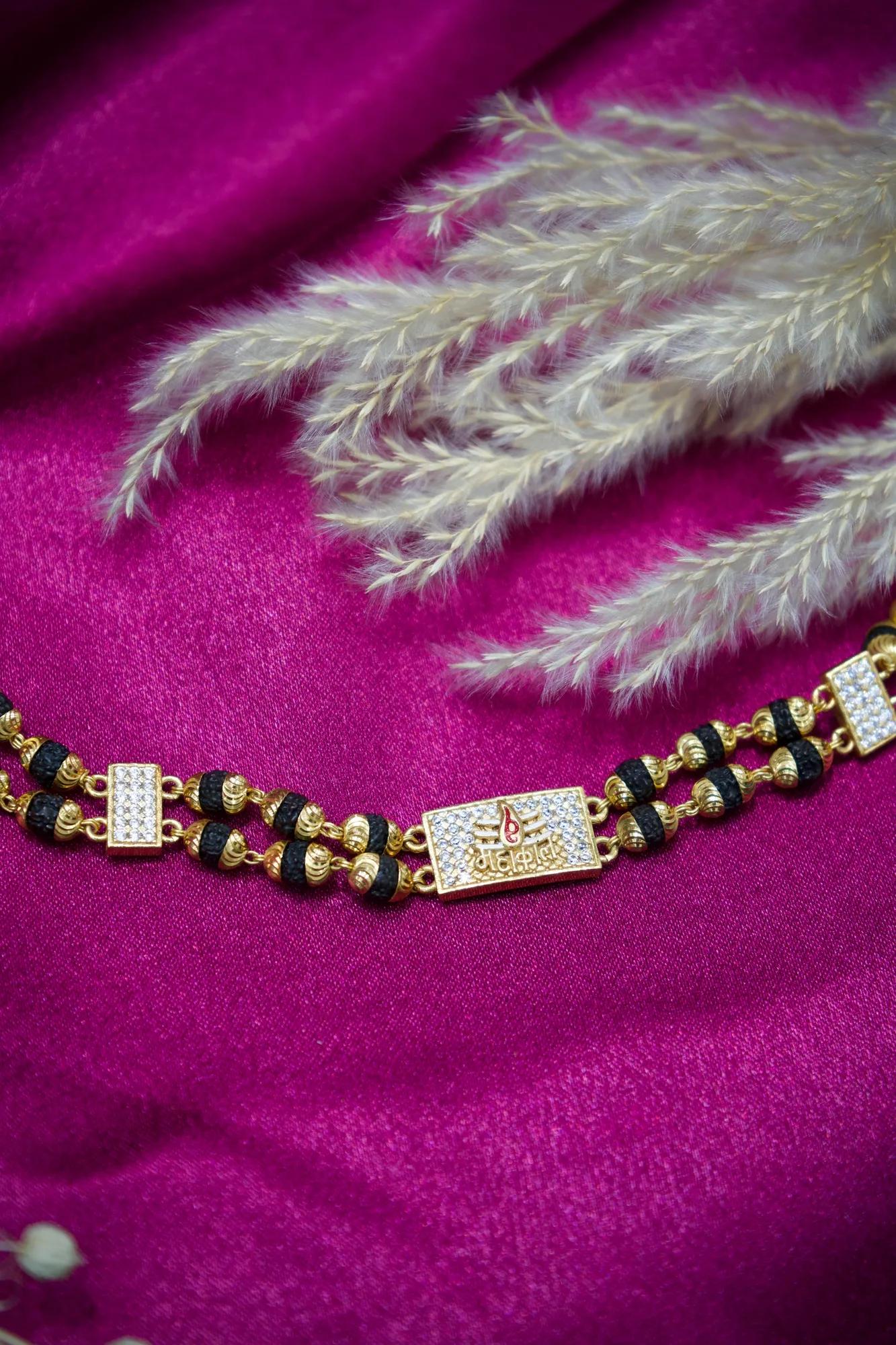 Mahakal Divine Beaded Dual-Strand Bracelet