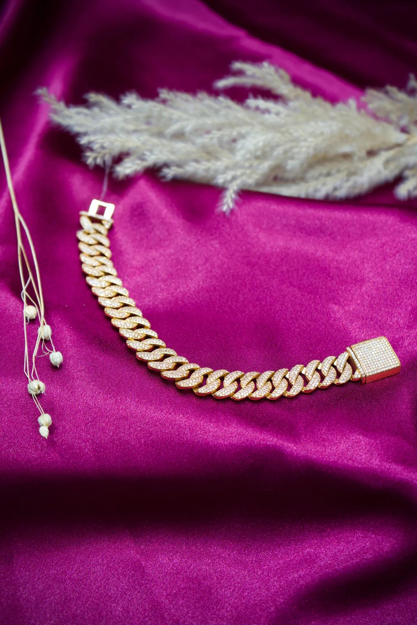 Luxury Iced-Out Cuban Link Bracelet