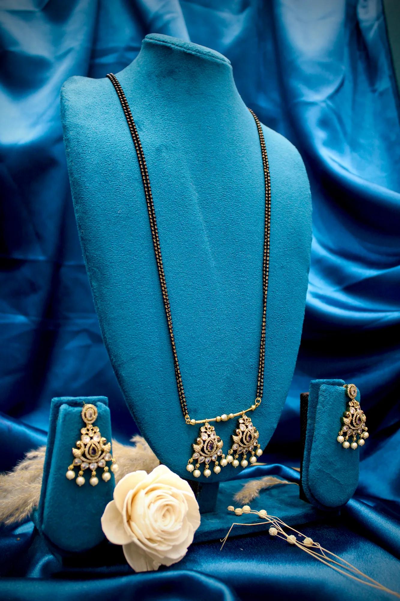 Pearl Drop Victorian Mangalsutra Set — Image 2