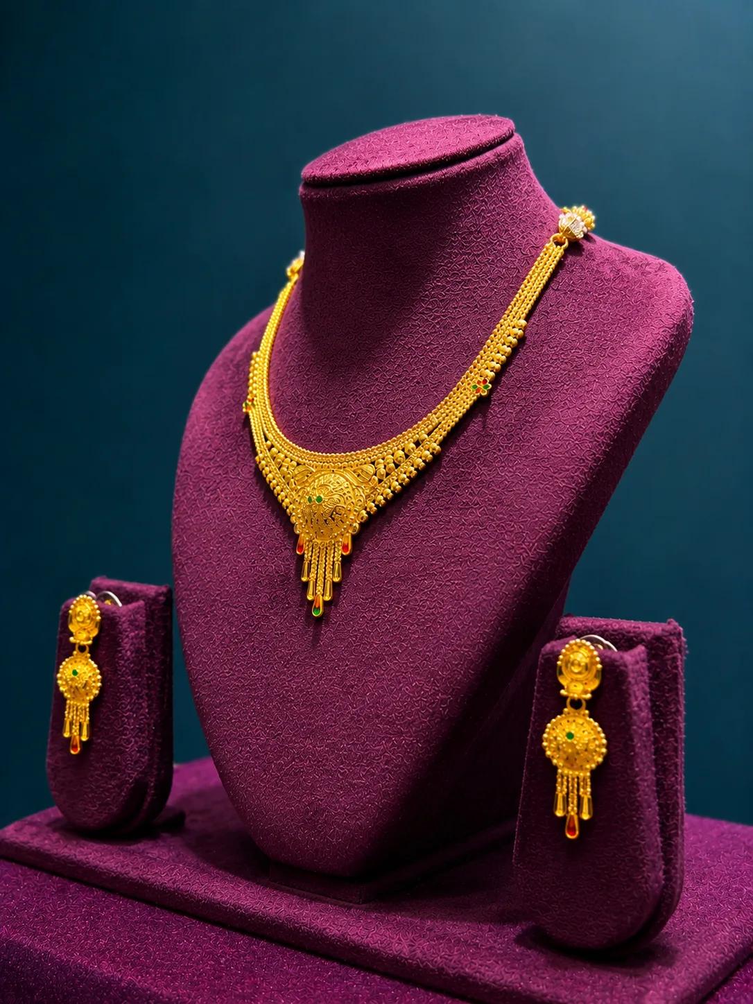 Royal Heritage Gold Necklace Set — Image 3
