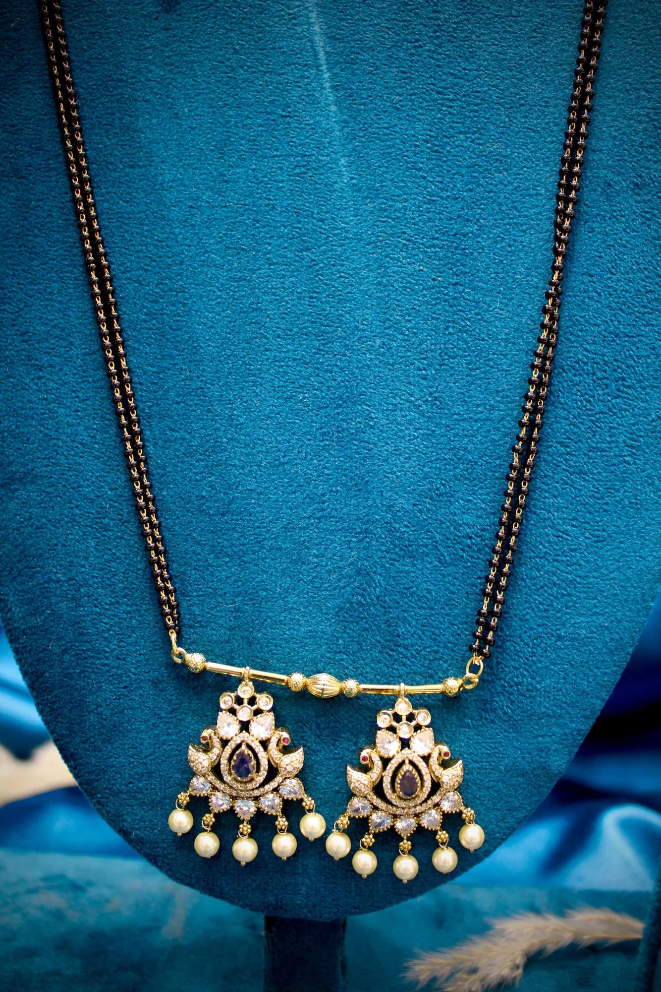 Pearl Drop Victorian Mangalsutra Set — Image 4