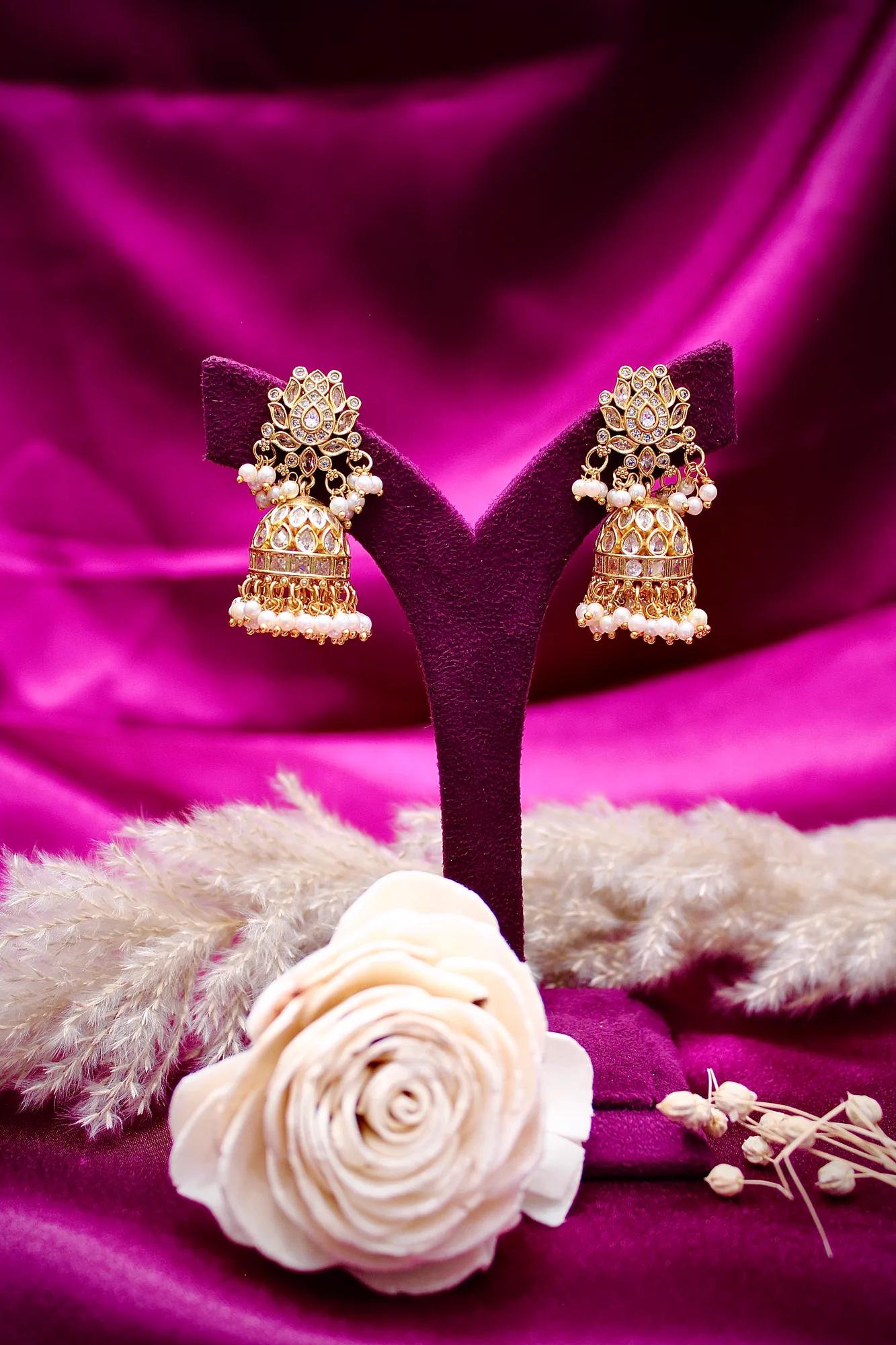 Luxury Floral CZ Necklace Set — Image 5