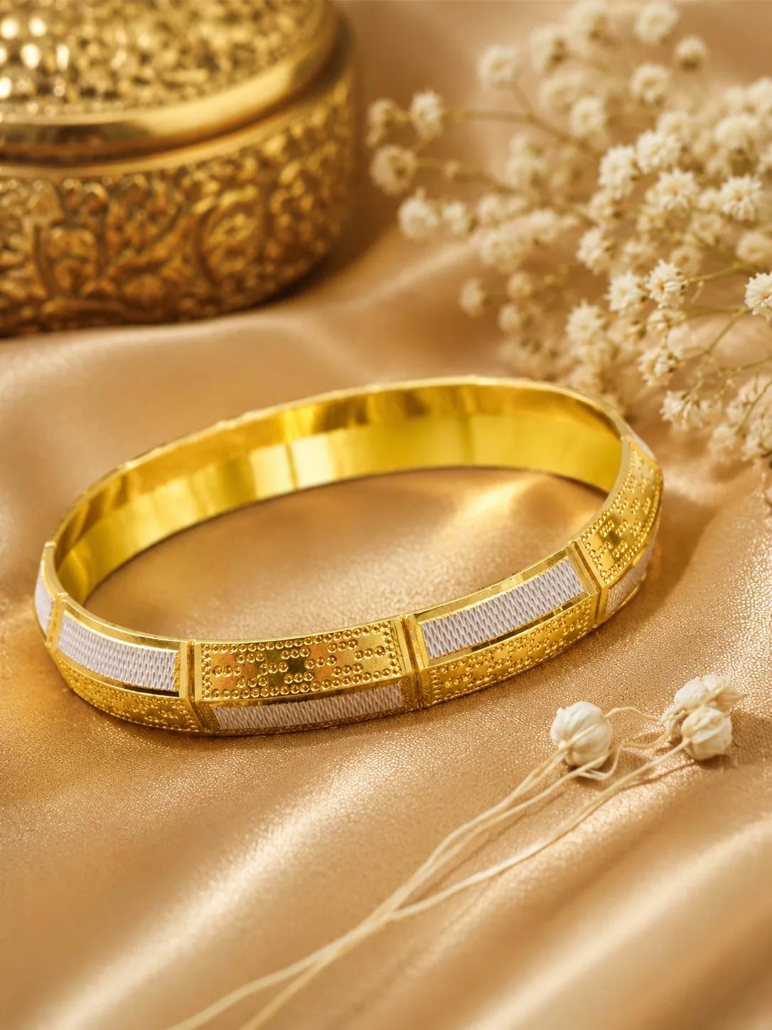 Men's Dual-Tone Gold Kada — Image 2