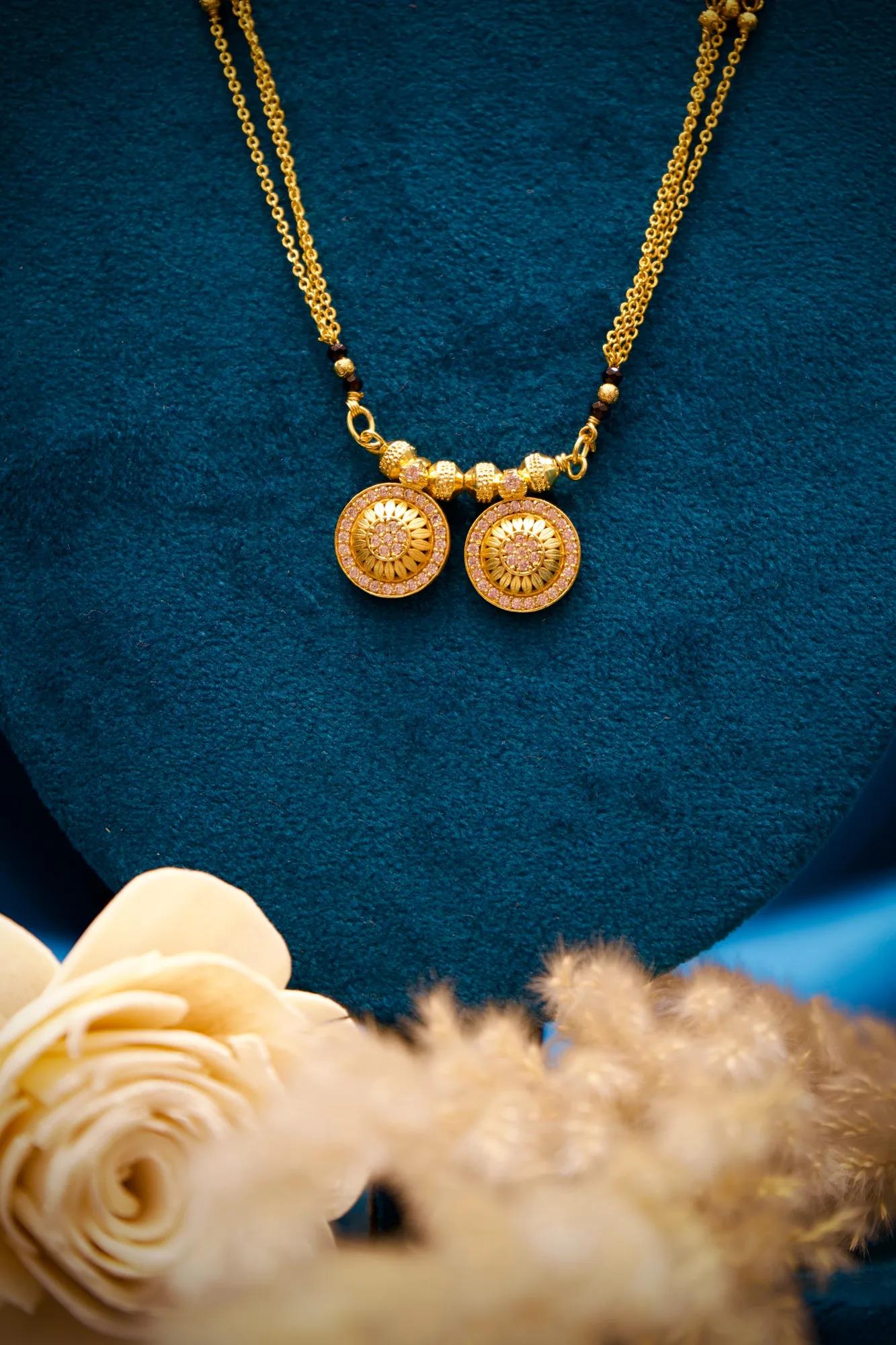 Classic Dual Coin Long Mangalsutra Necklace
