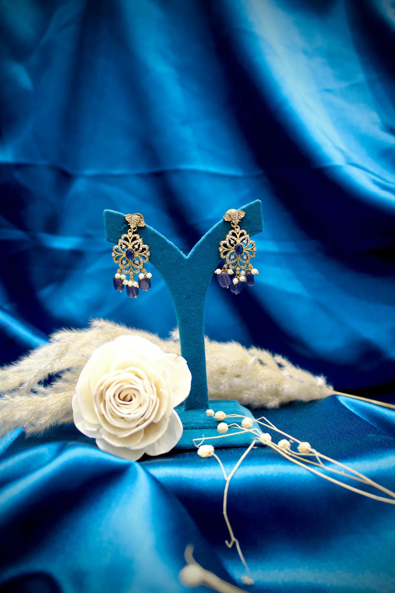 Victorian Peacock Mangalsutra Necklace Set