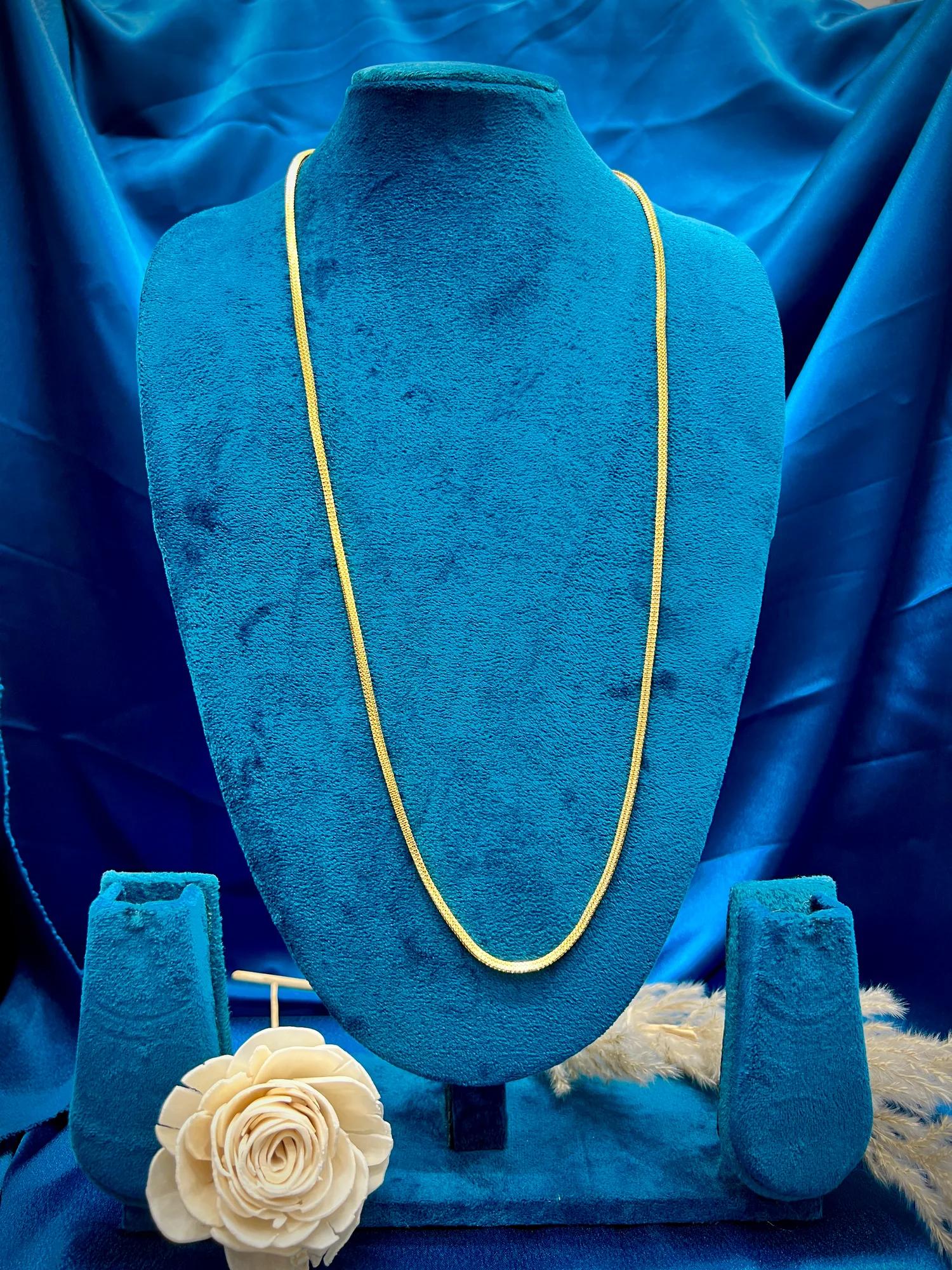 Men's round hollow chain