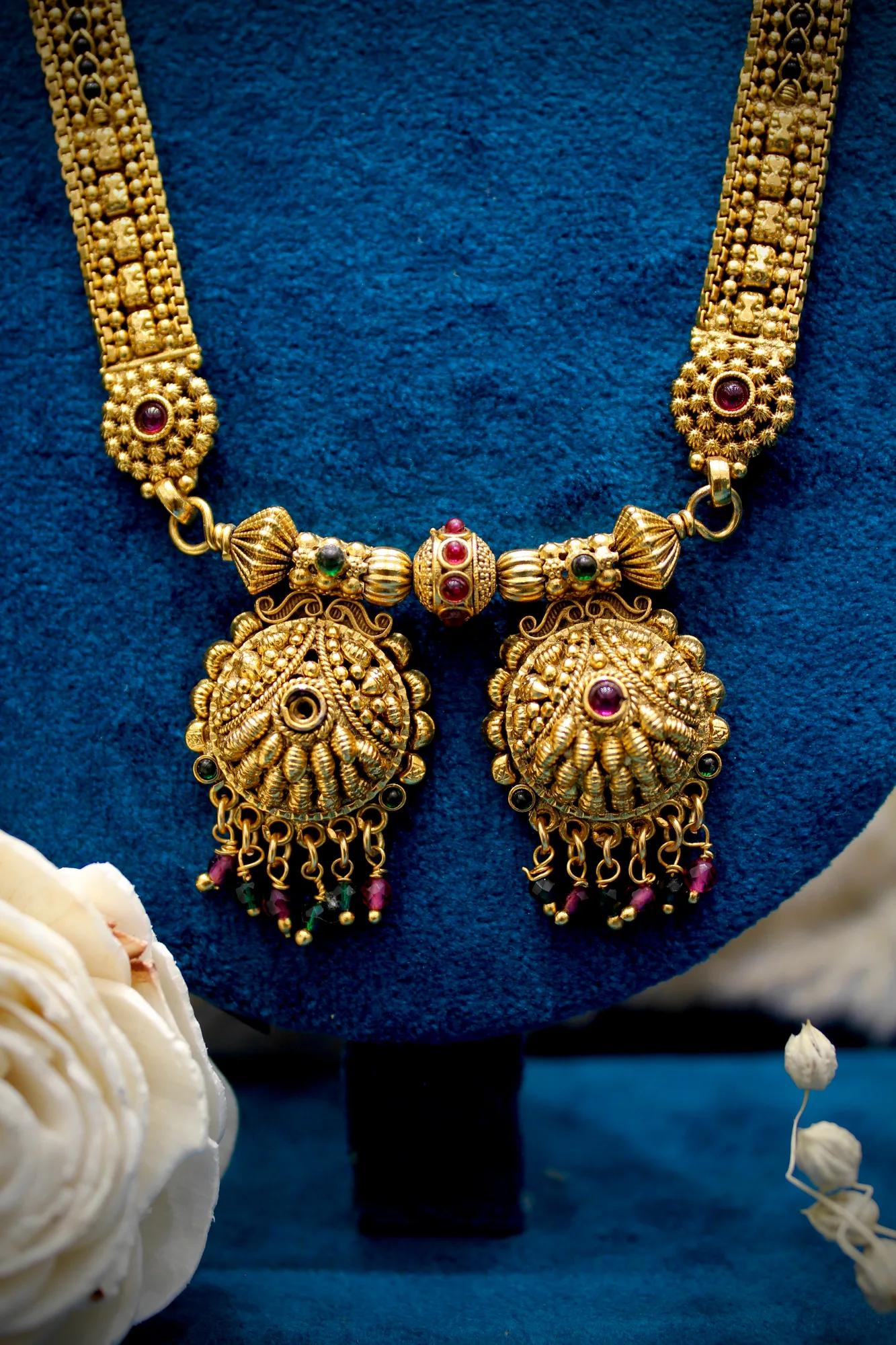 Royal Heritage Dual Pendant Long Haram