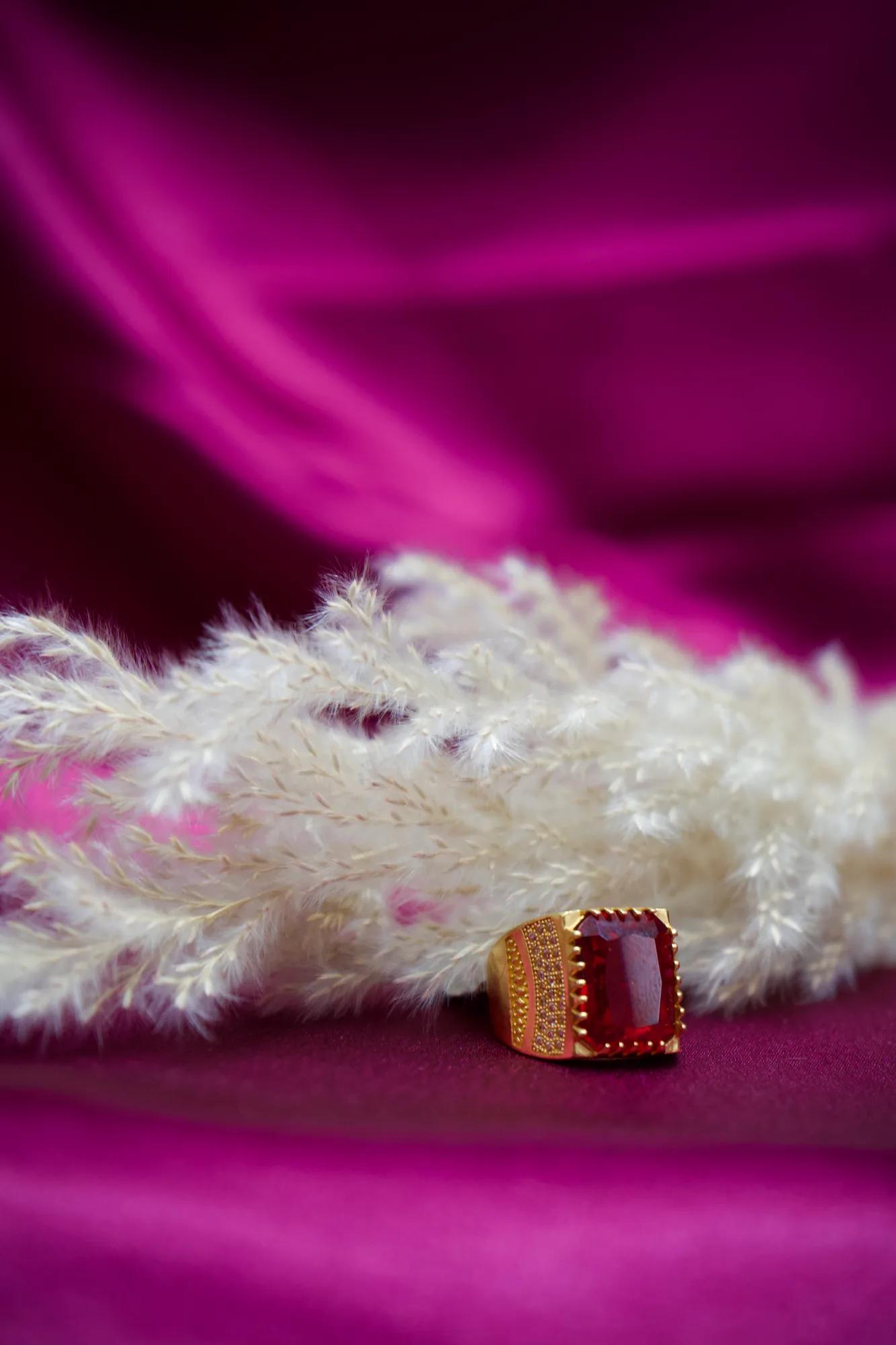 Royal Ruby Stone Statement Ring
