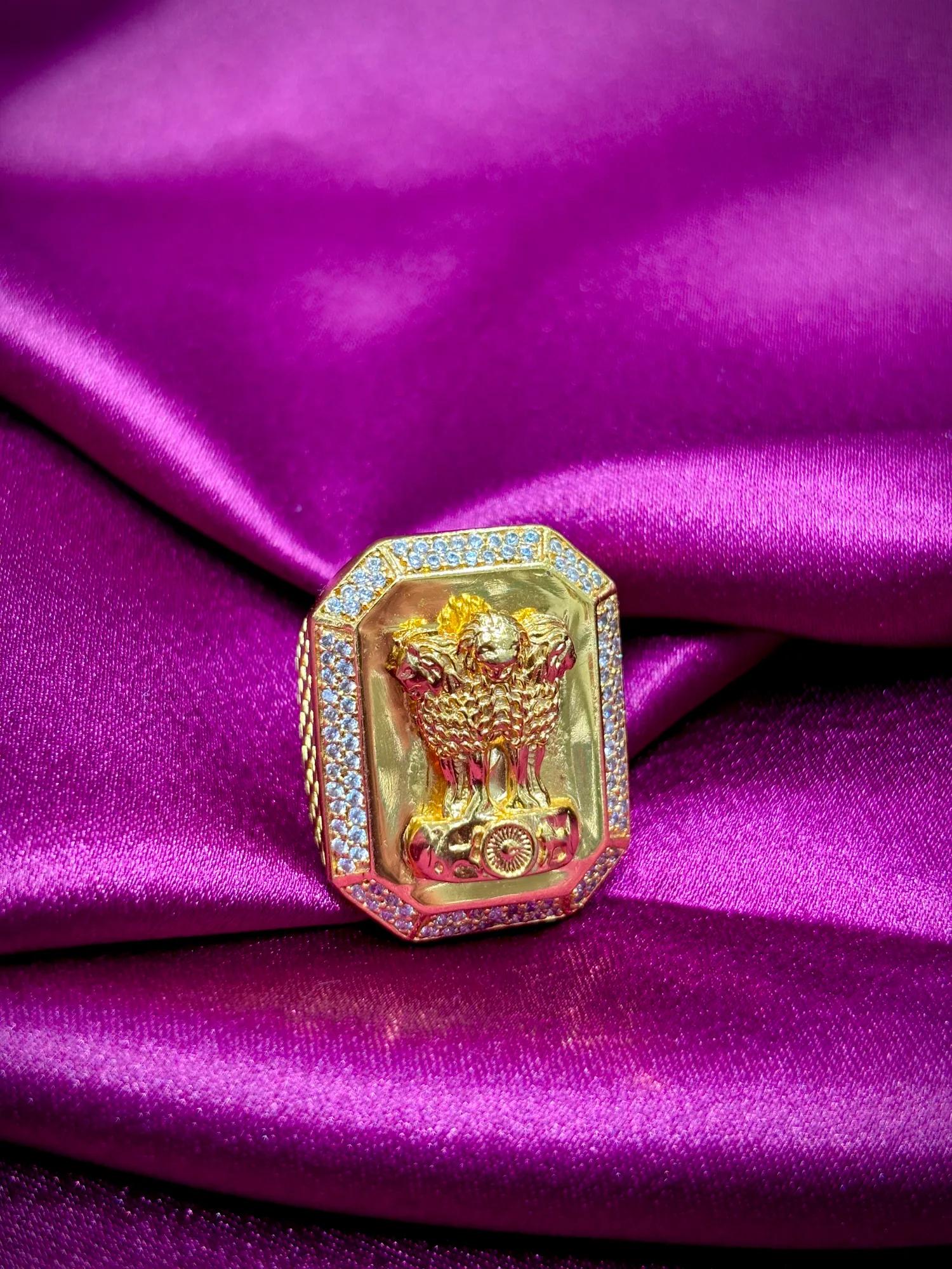 Ashoka Emblem Prestige Statement Ring