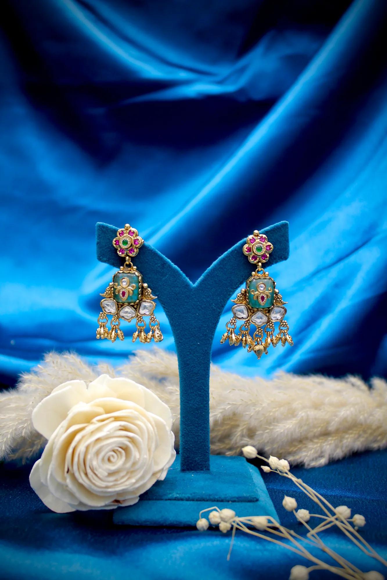 Royal Kundan & Green Enamel Bridal Mangalsutra Set