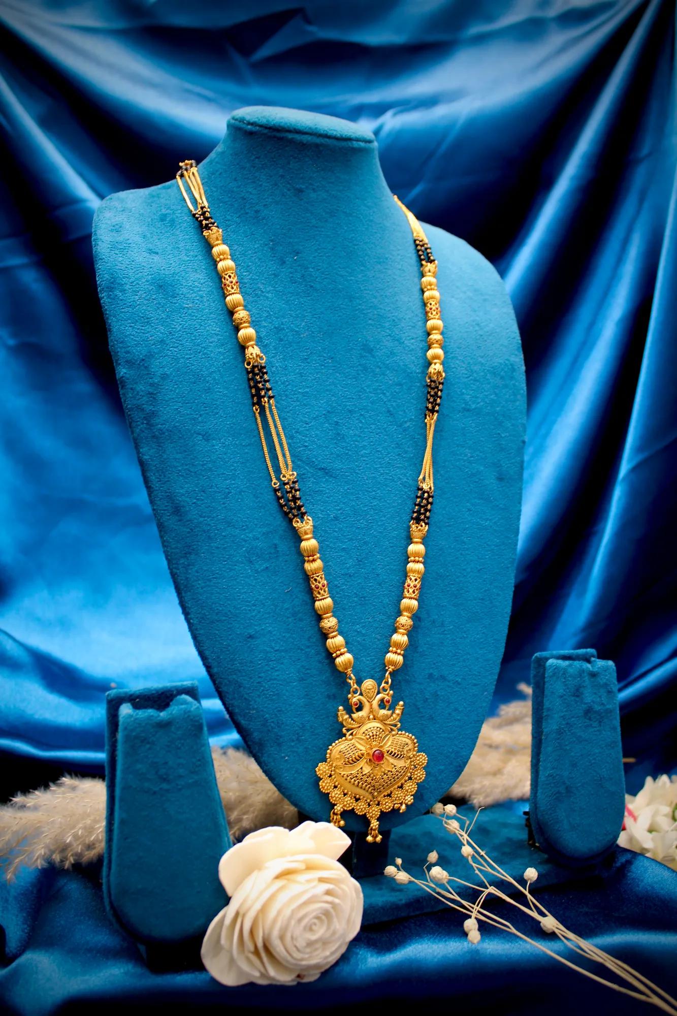 Royal Antique Peacock Motif Mangalsutra