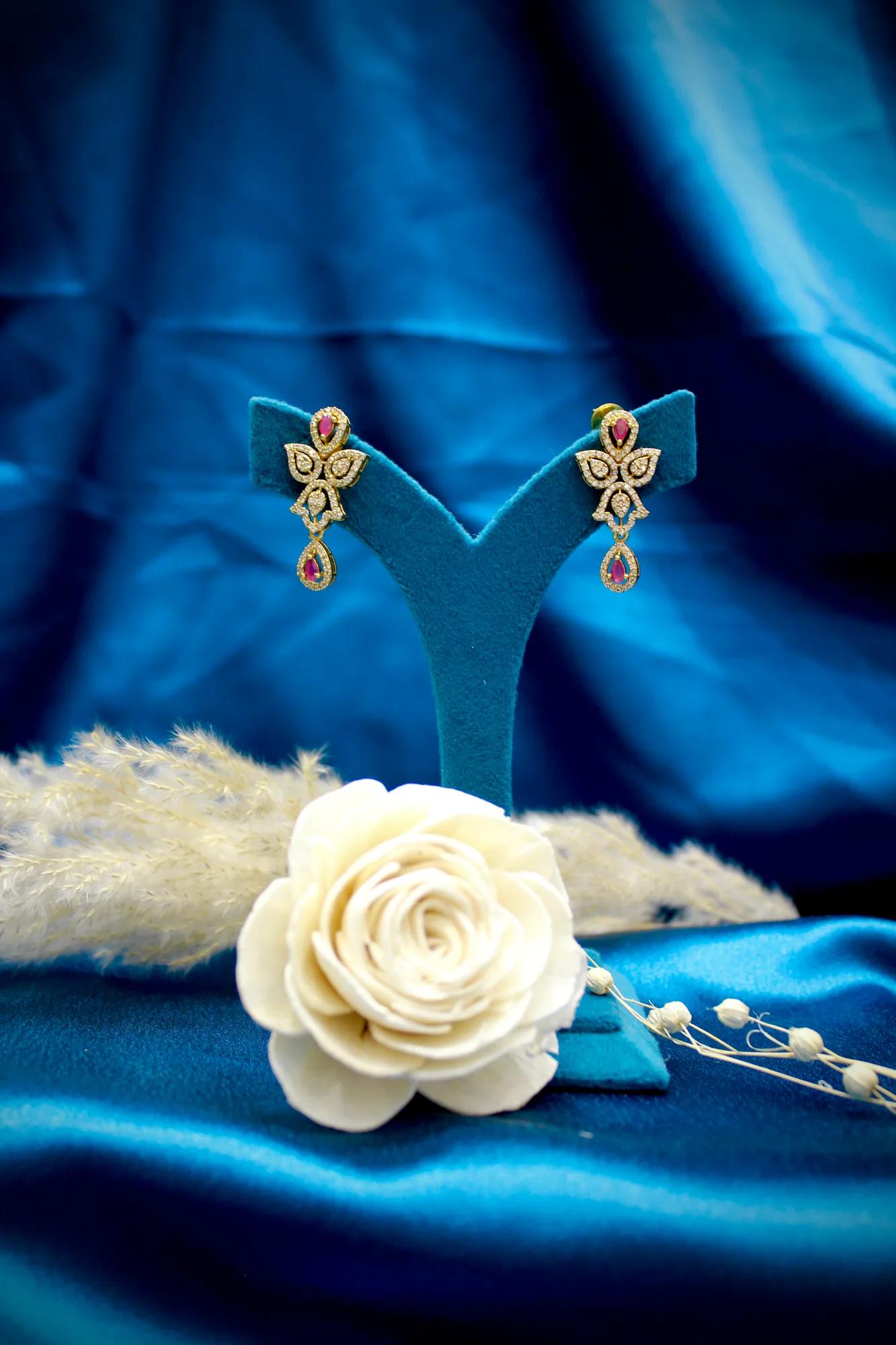 Ruby Leaf Victorian Mangalsutra Set