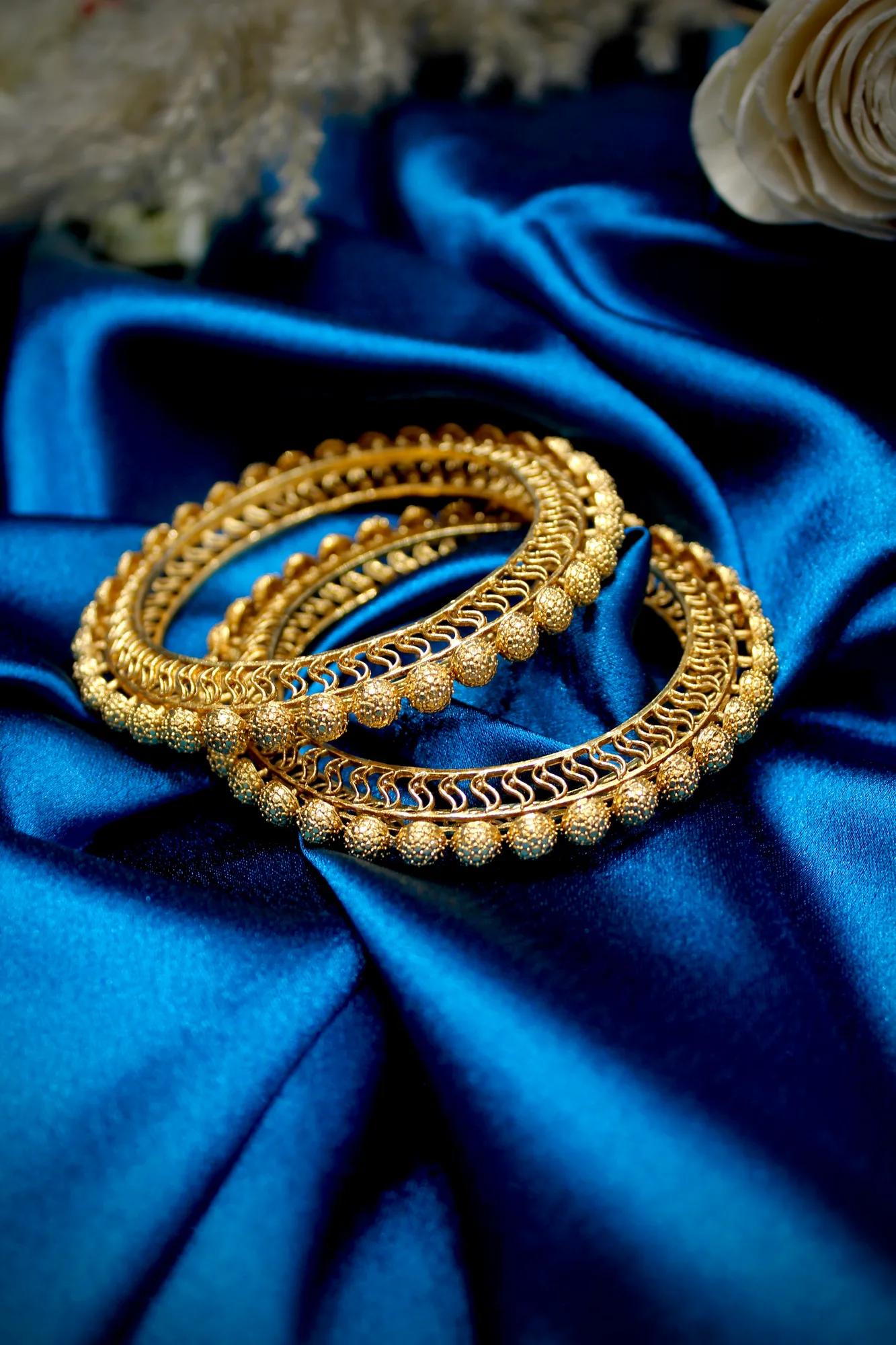 Traditional Granulated Beadwork Designer Bangle Set