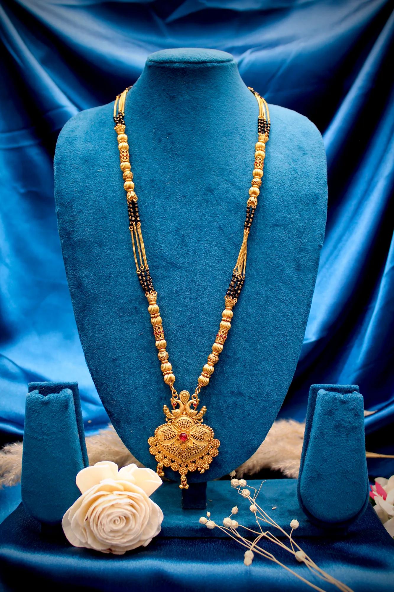 Royal Antique Peacock Motif Mangalsutra