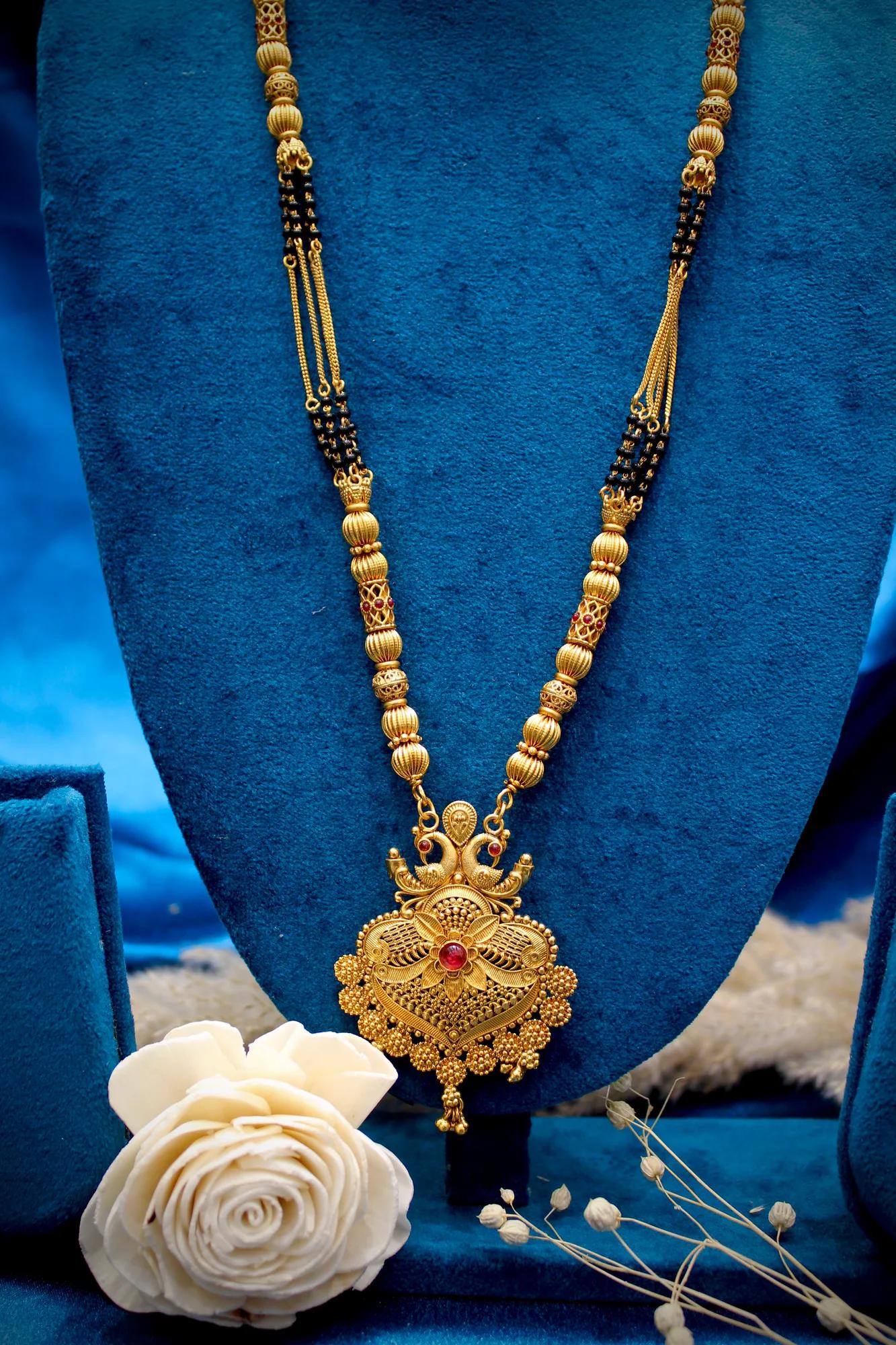 Royal Antique Peacock Motif Mangalsutra