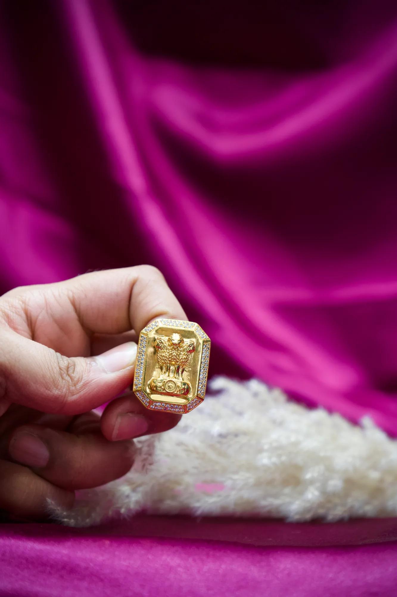 Ashoka Emblem Prestige Statement Ring