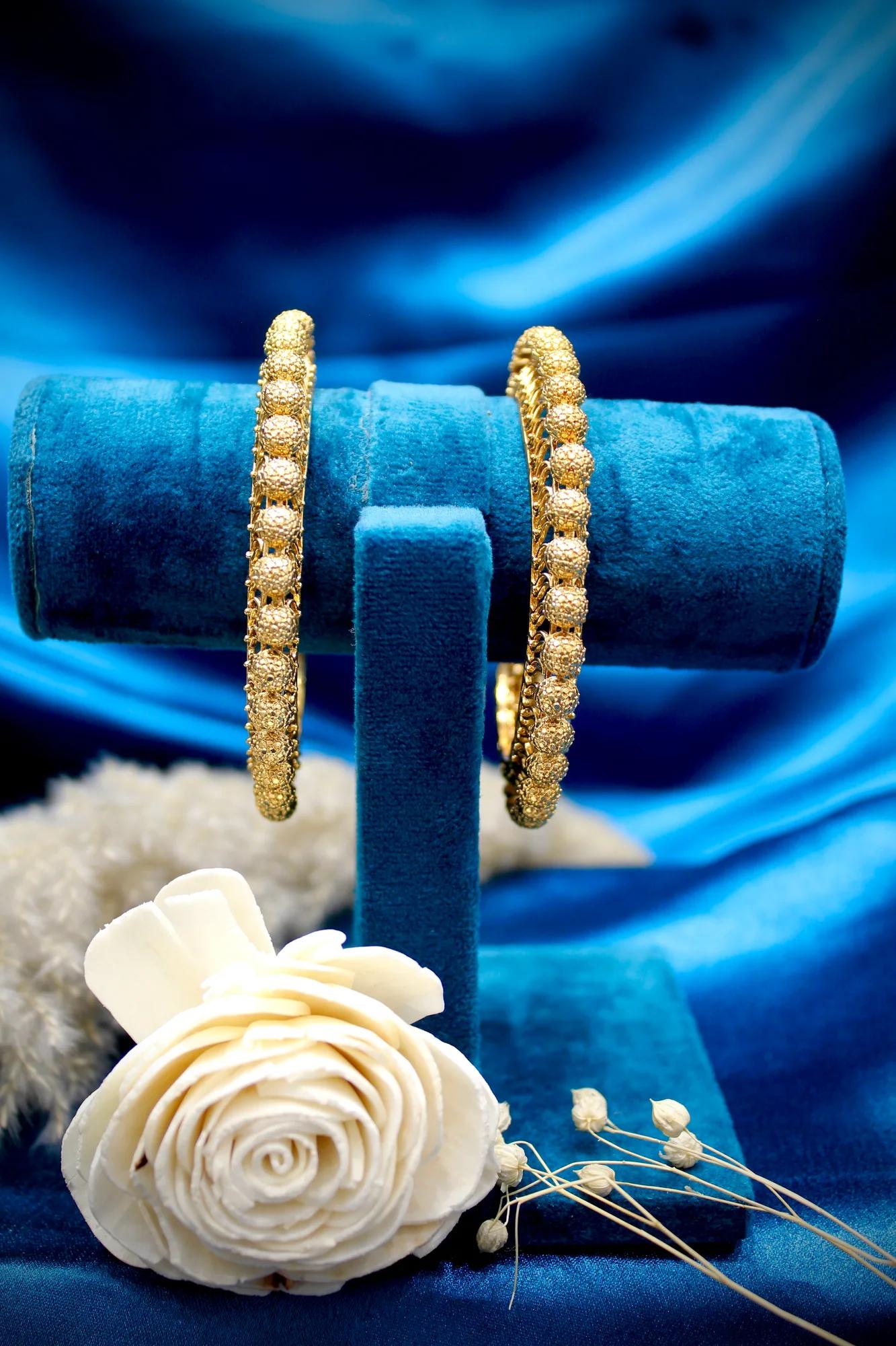 Traditional Granulated Beadwork Designer Bangle Set