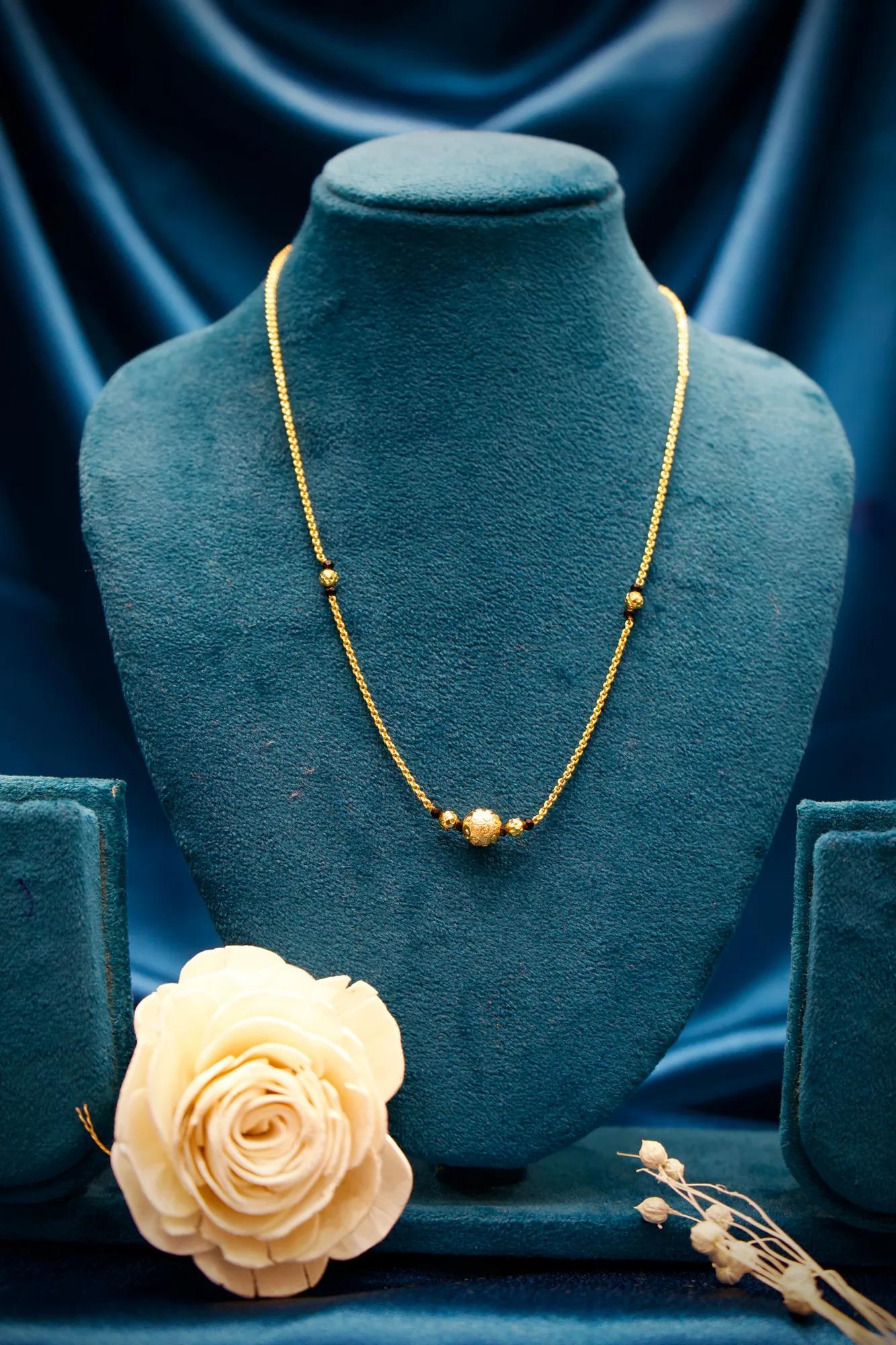 Minimalist Gold Bead Mangalsutra Chain