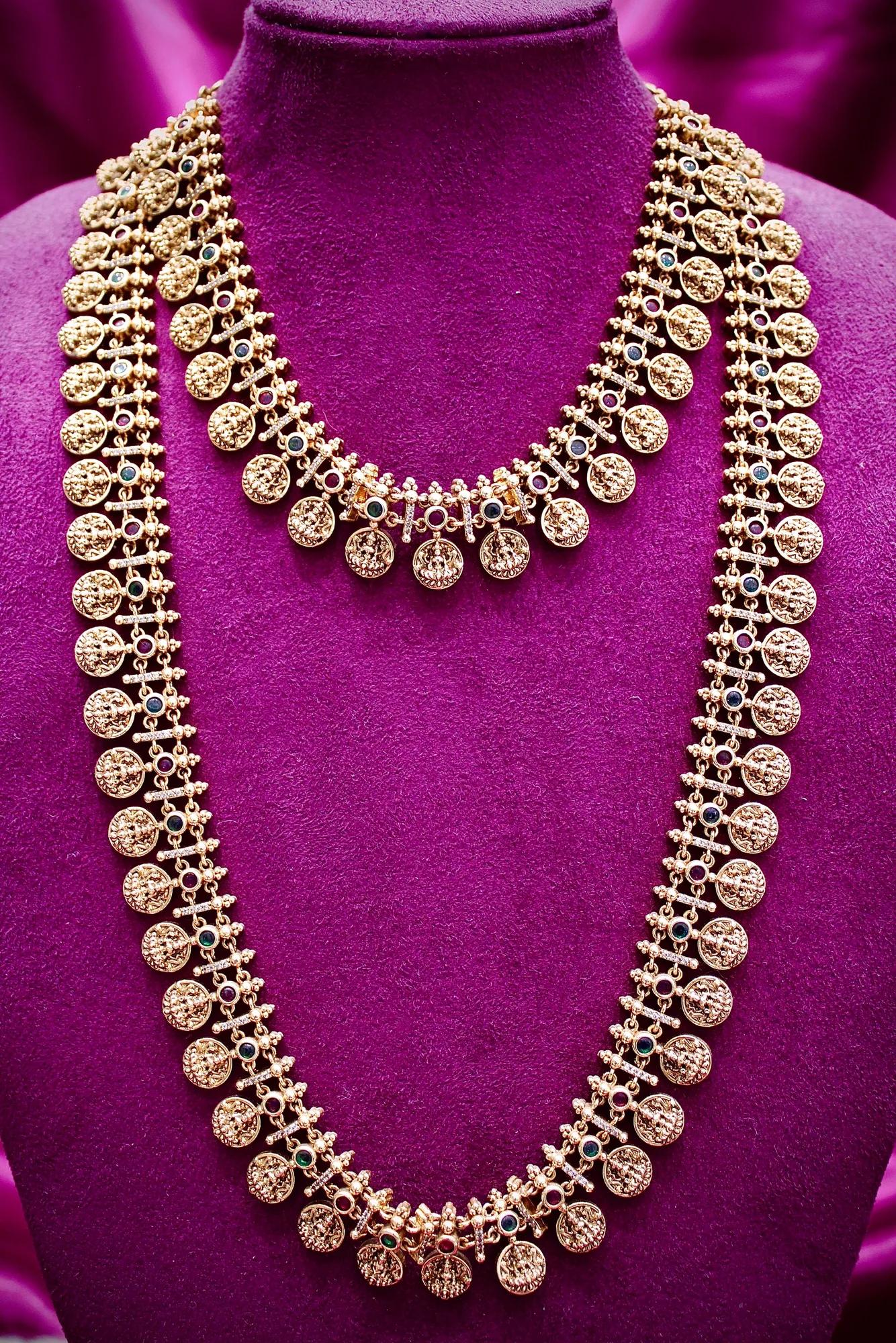 Antique Coin Layer Necklace Set