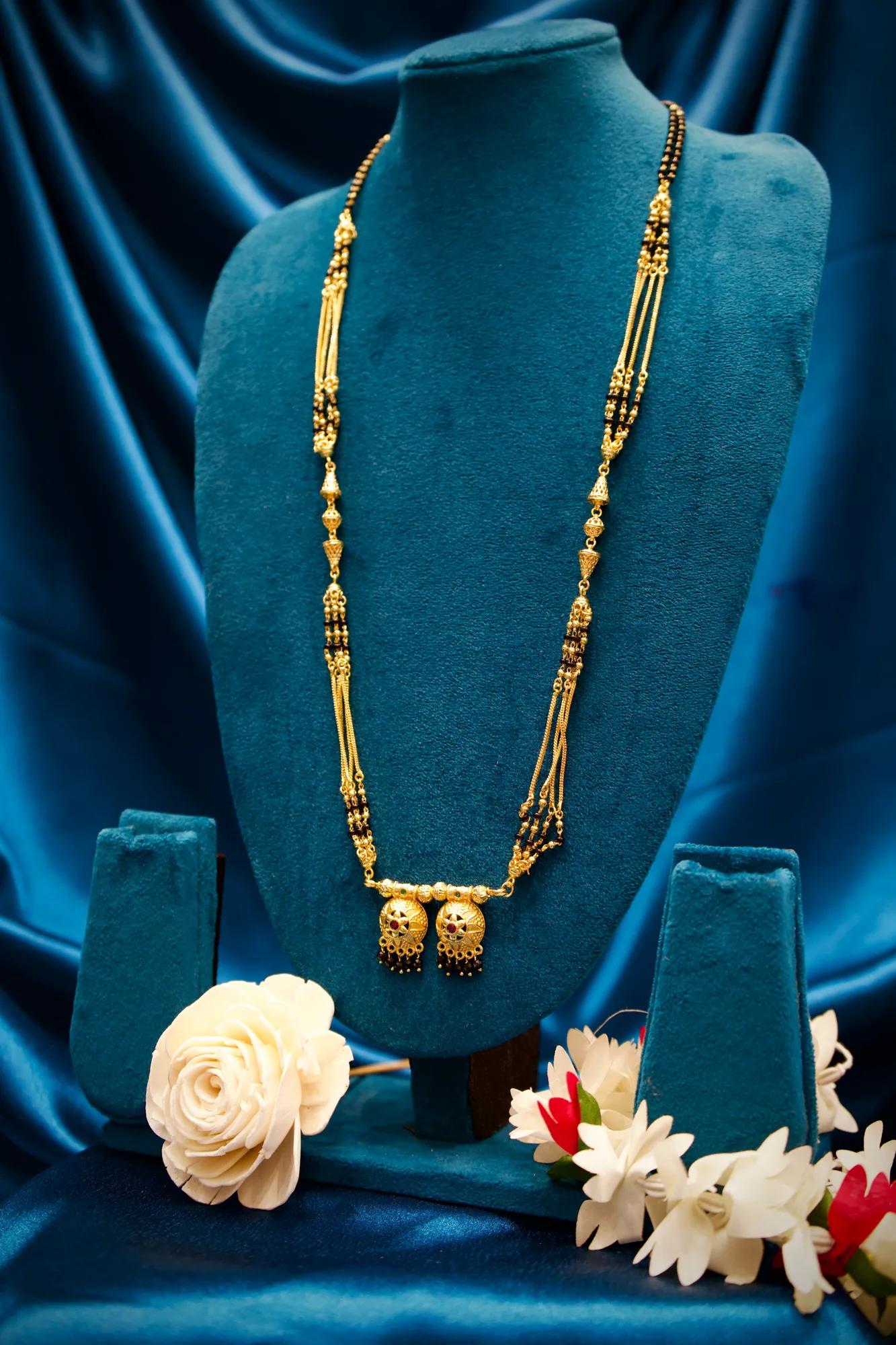 Traditional Twin Jhumka Charm Mangalsutra