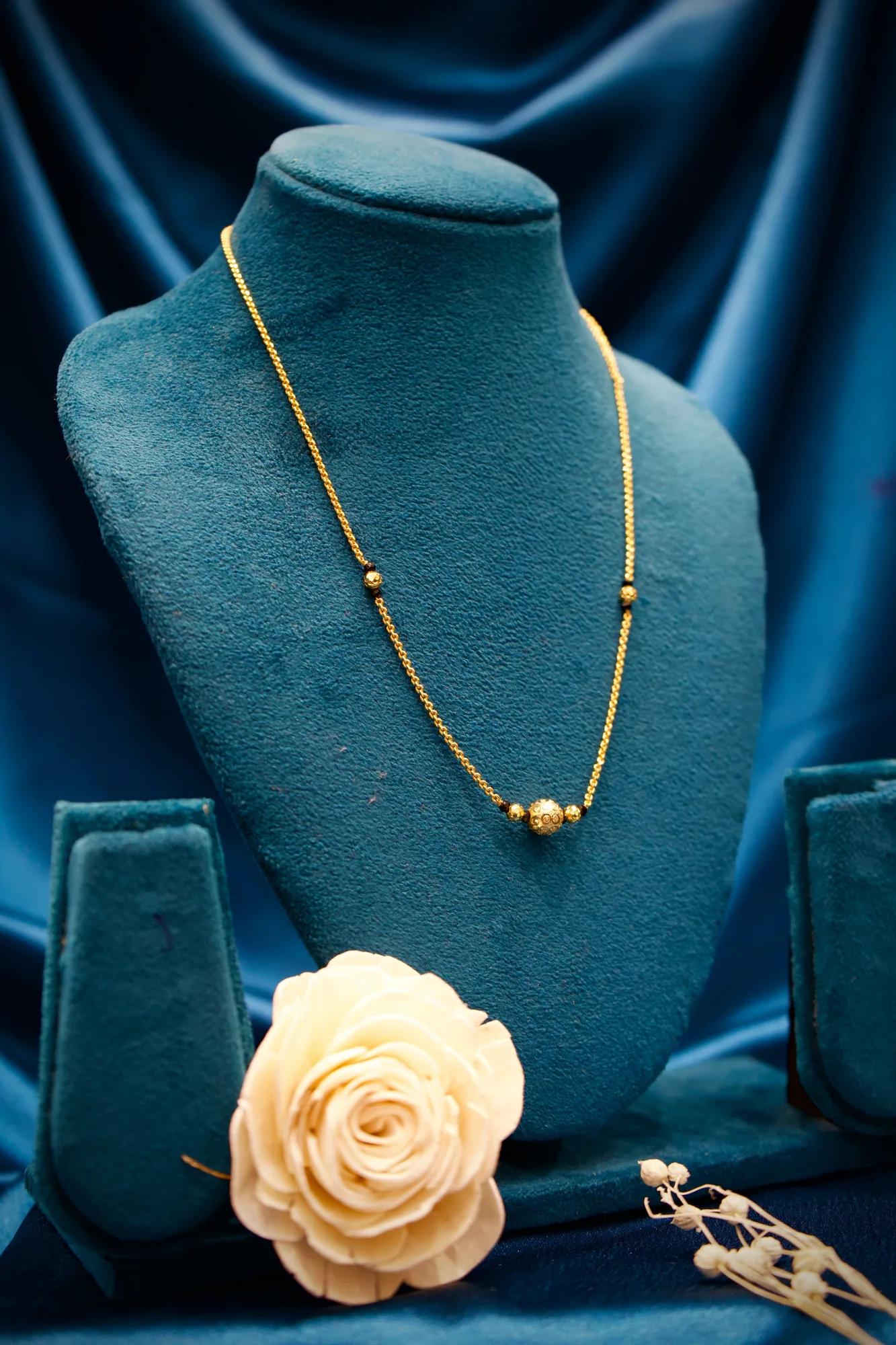 Minimalist Gold Bead Mangalsutra Chain