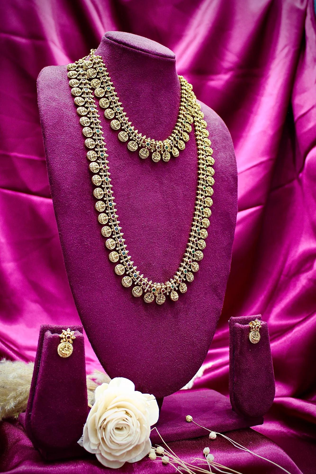 Antique Coin Layer Necklace Set