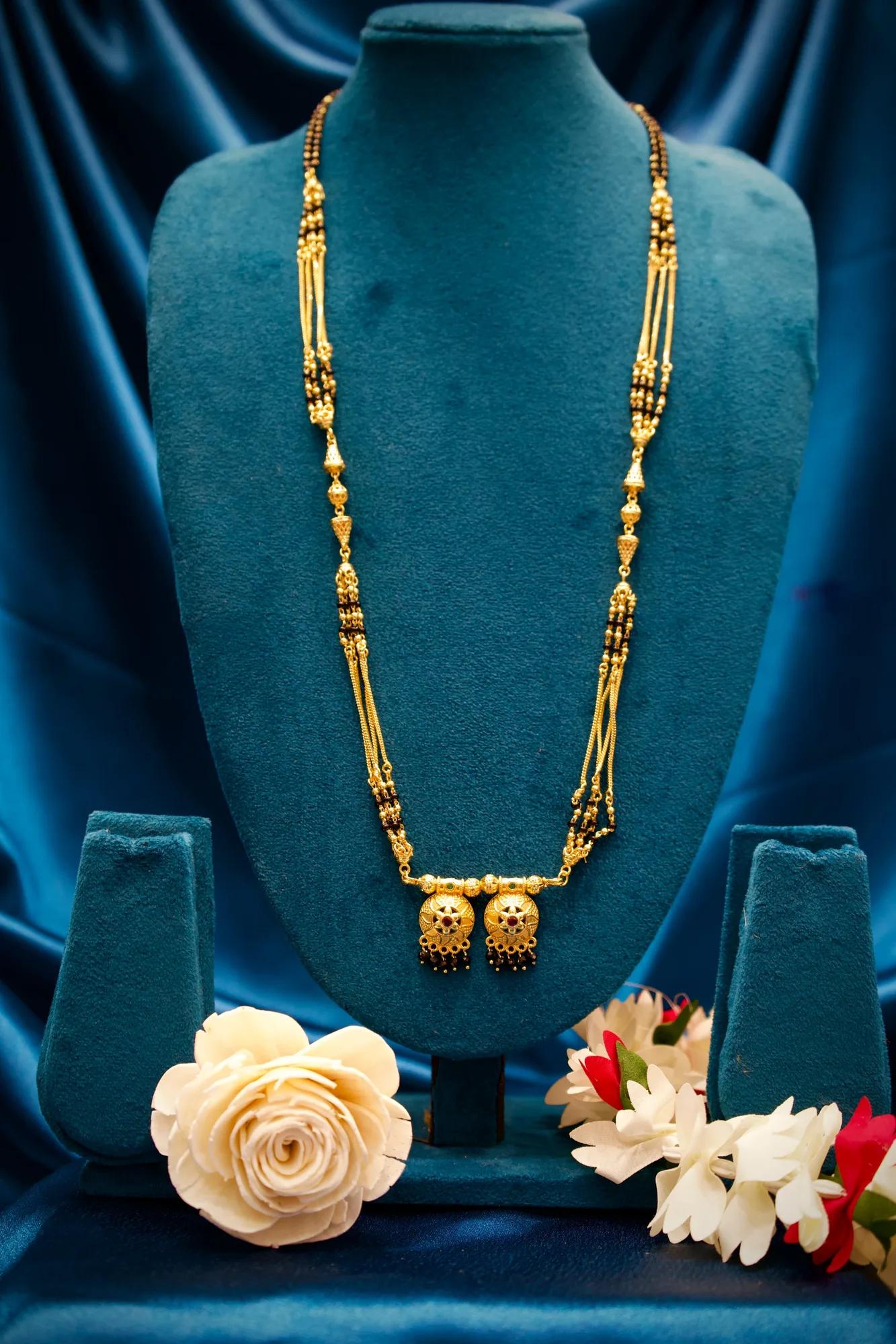 Traditional Twin Jhumka Charm Mangalsutra