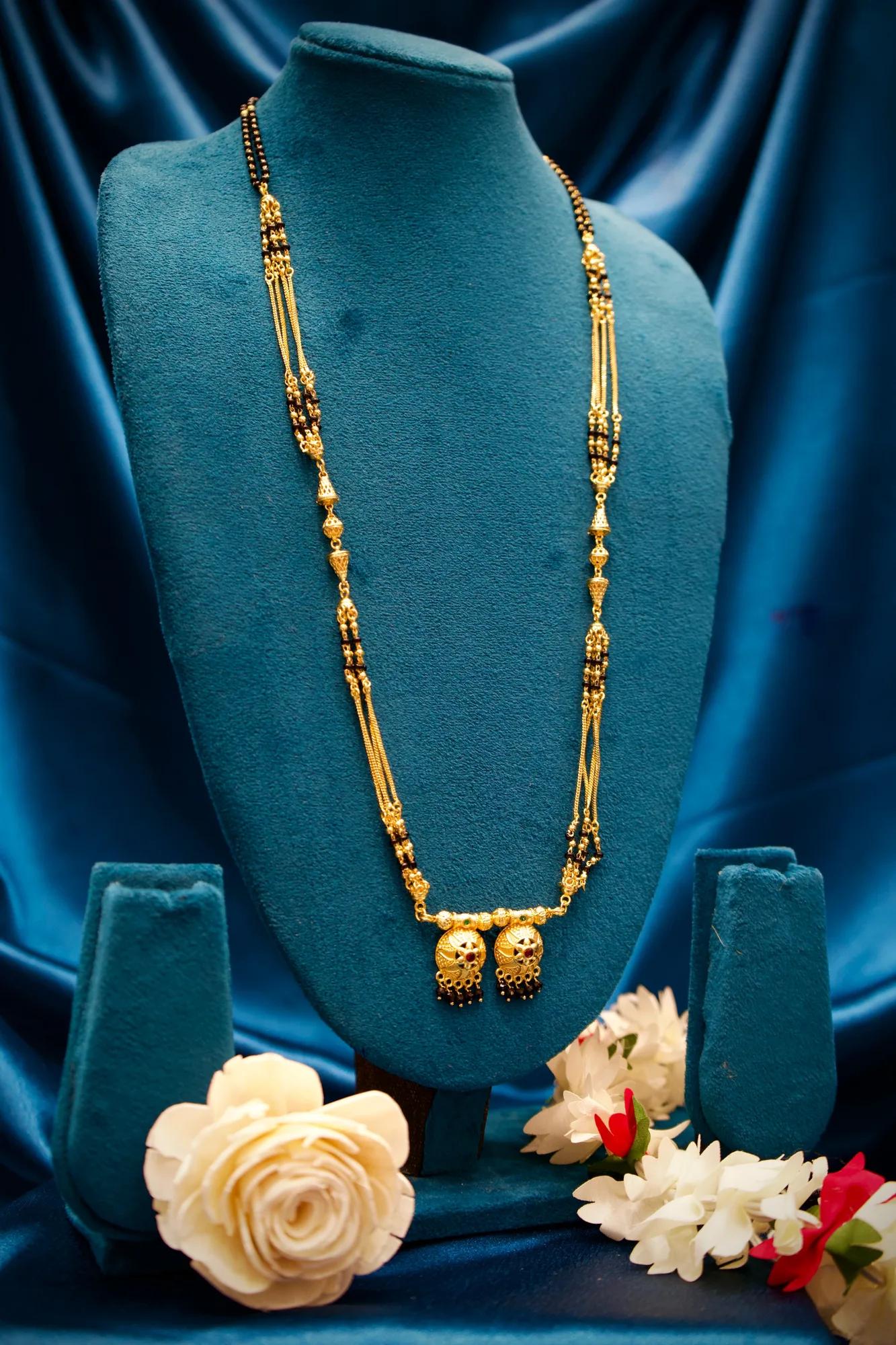 Traditional Twin Jhumka Charm Mangalsutra