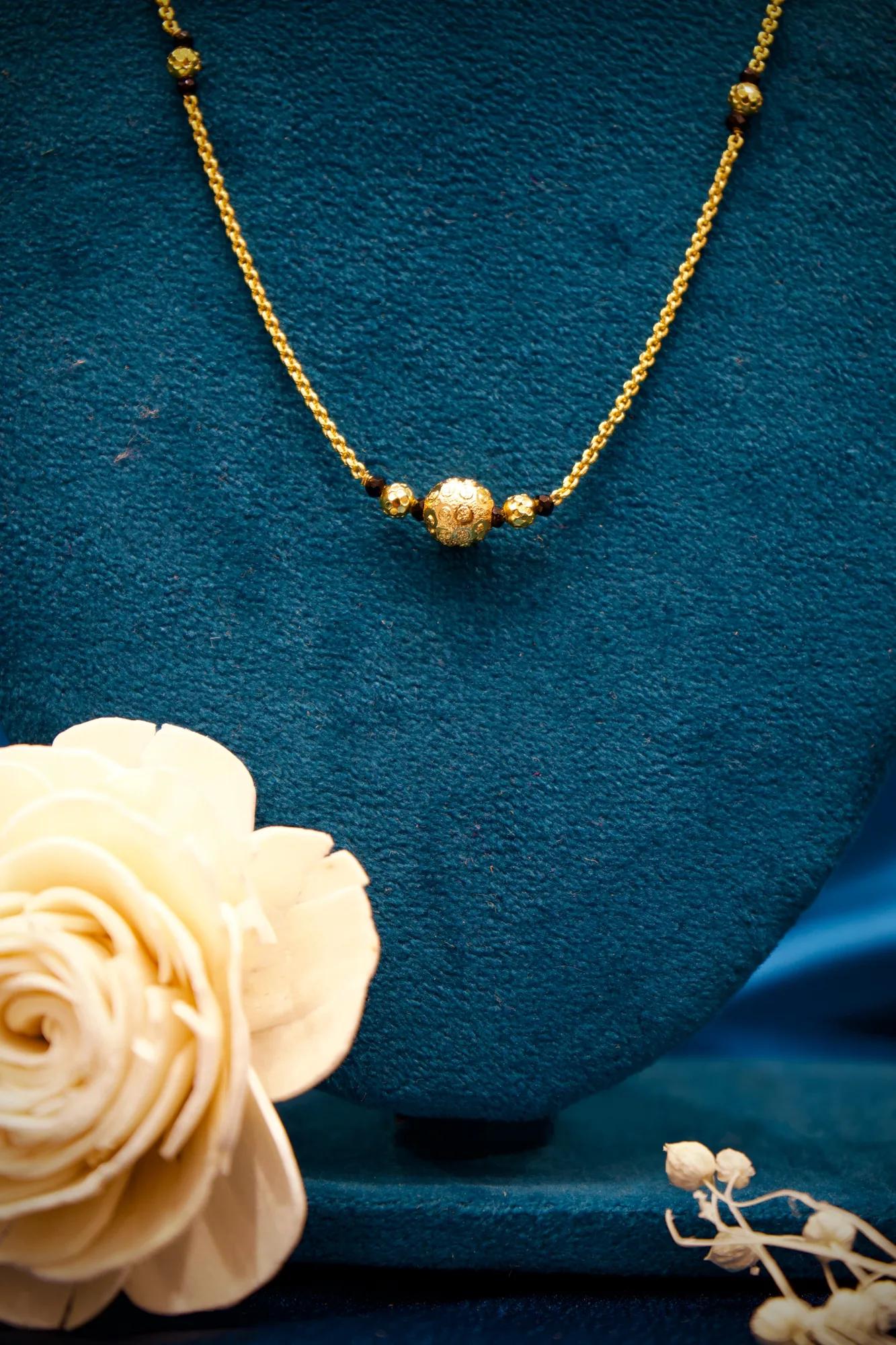 Minimalist Gold Bead Mangalsutra Chain