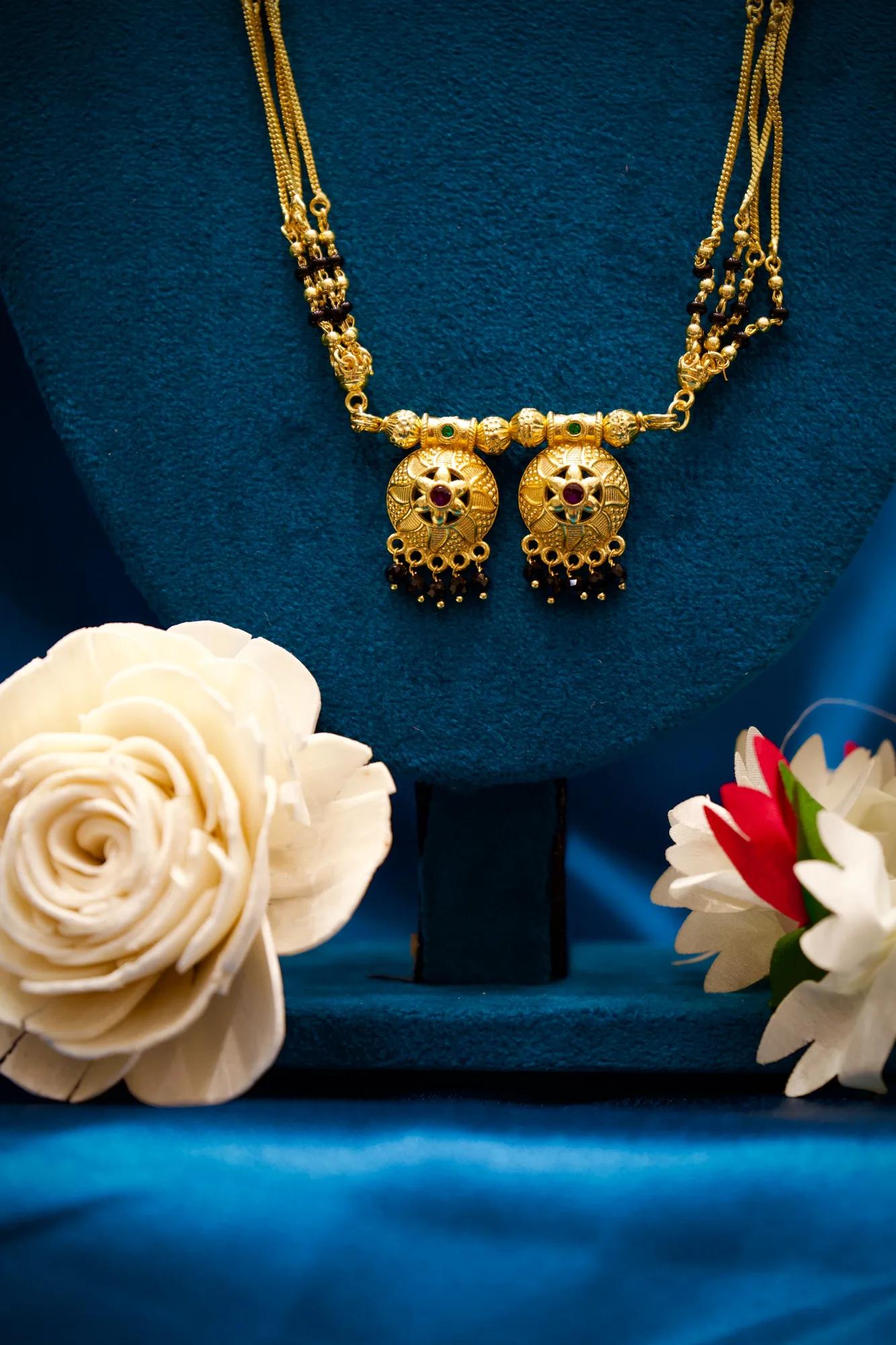 Traditional Twin Jhumka Charm Mangalsutra