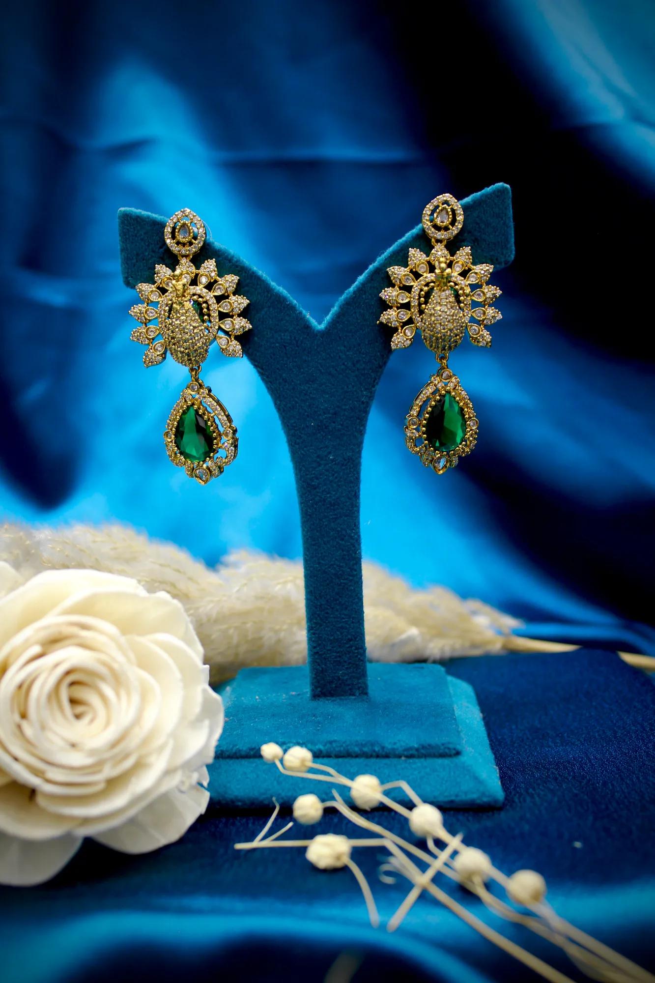 Peacock Floral Victorian Mangalsutra Set