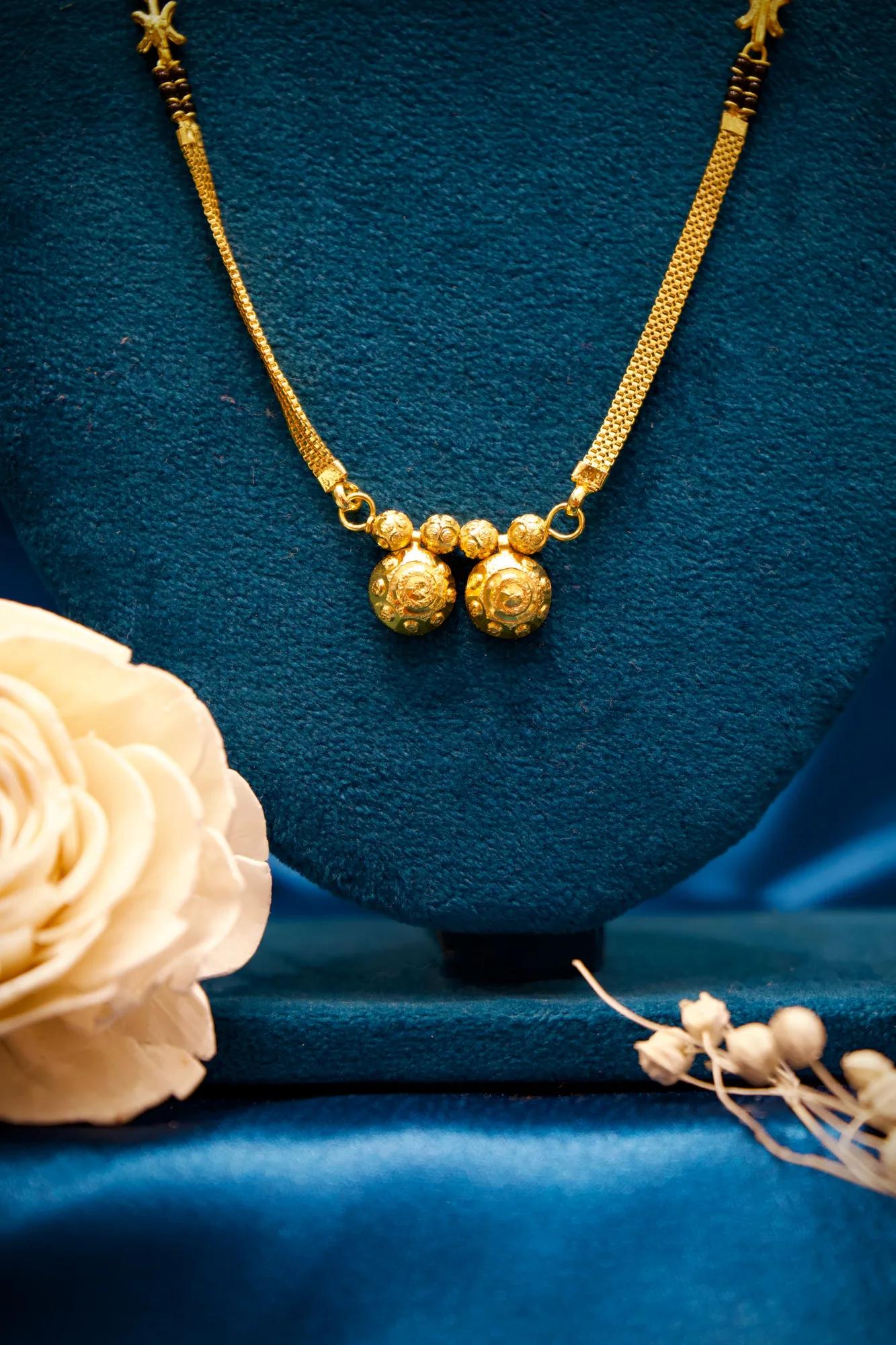 Classic Dual Ball Gold Mangalsutra Necklace