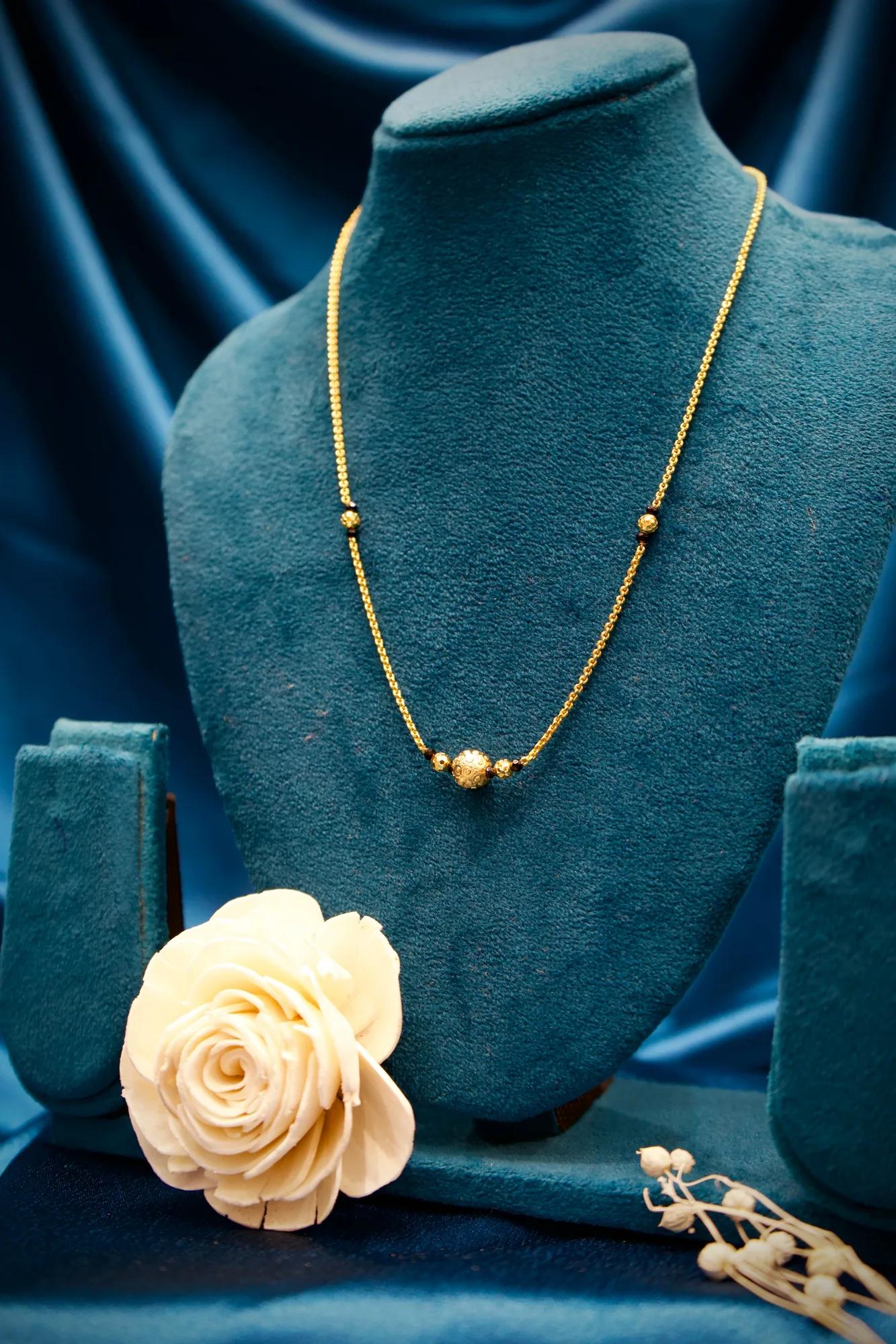 Minimalist Gold Bead Mangalsutra Chain