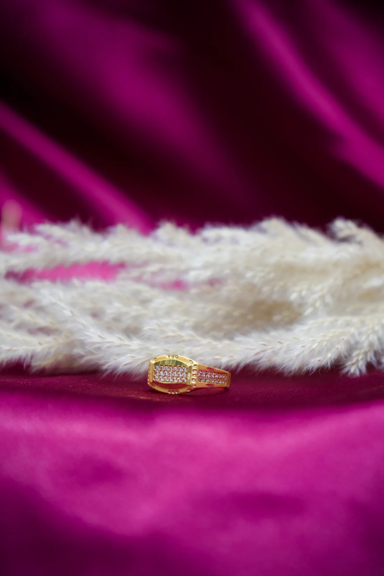 Elite CZ Rectangular Signet Ring