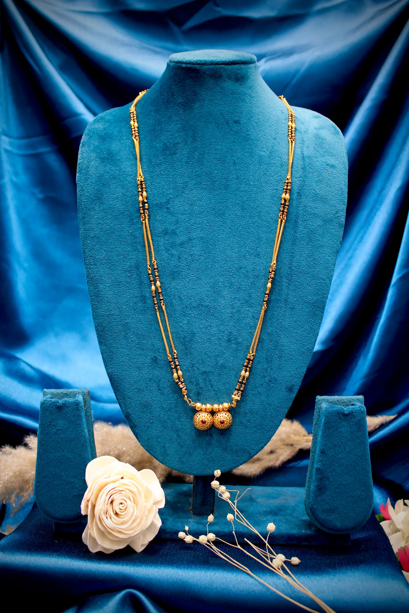 Classic Dual-Pendant Gold-Tone Mangalsutra