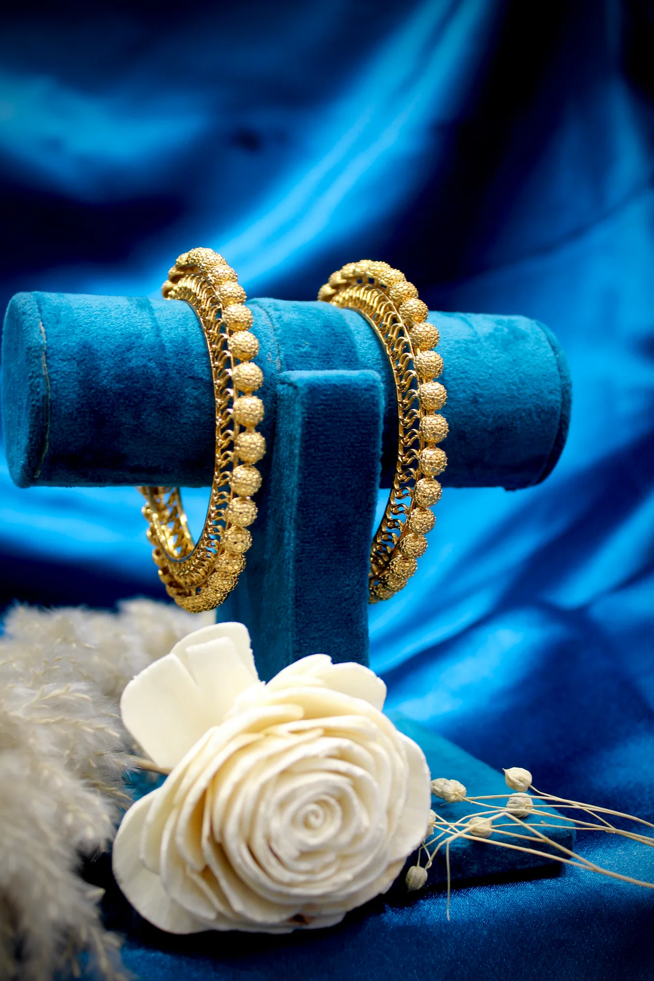 Traditional Granulated Beadwork Designer Bangle Set
