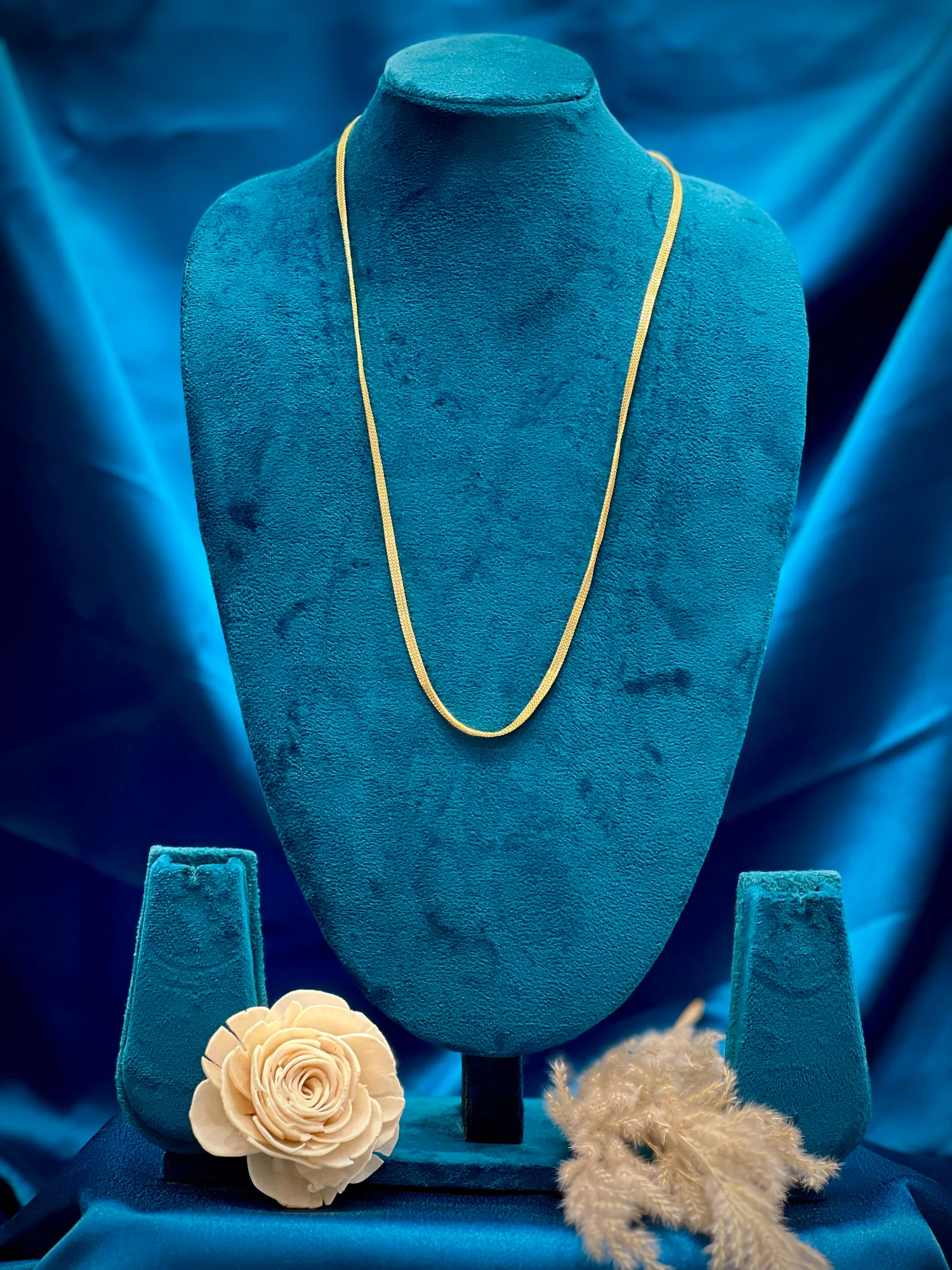 Men's plain flat chain