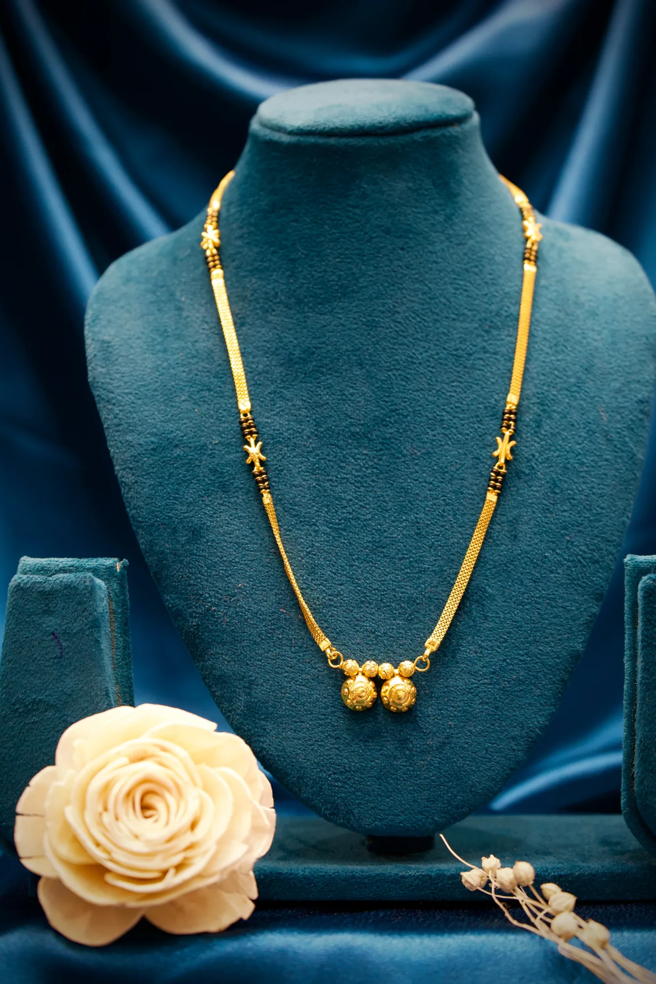 Classic Dual Ball Gold Mangalsutra Necklace